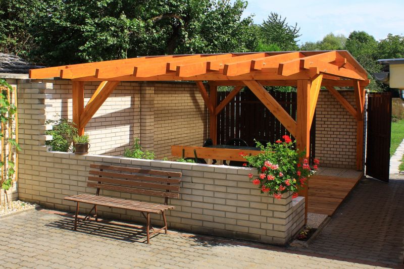 Wood Pergola Installation in Conroe, TX