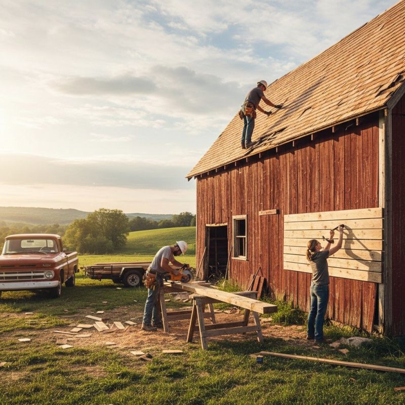 Barn Wall Repair in Alpharetta, GA