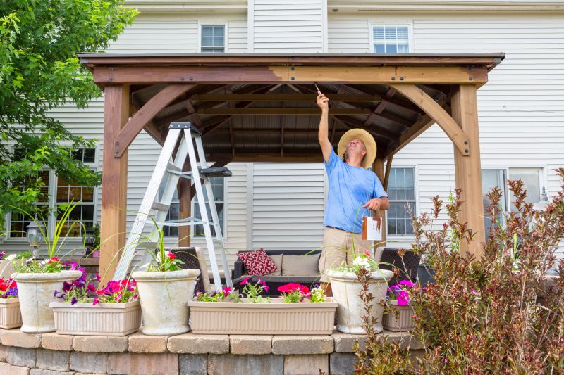 Curved Pergola Installation in Conroe, TX